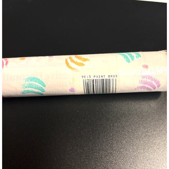Vintage 1991 NOS Contact Brand Paper Self Adhesive Covering Paint Brush Pattern - Picture 3 of 7